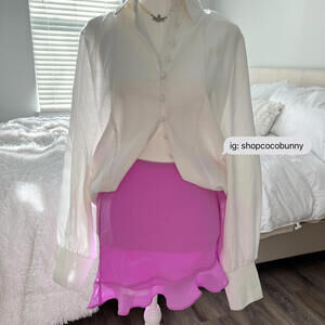 wild fable side ruffle skirt